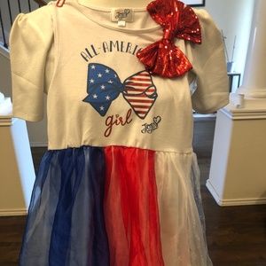 Jojo Siwa Red white and Blue dress